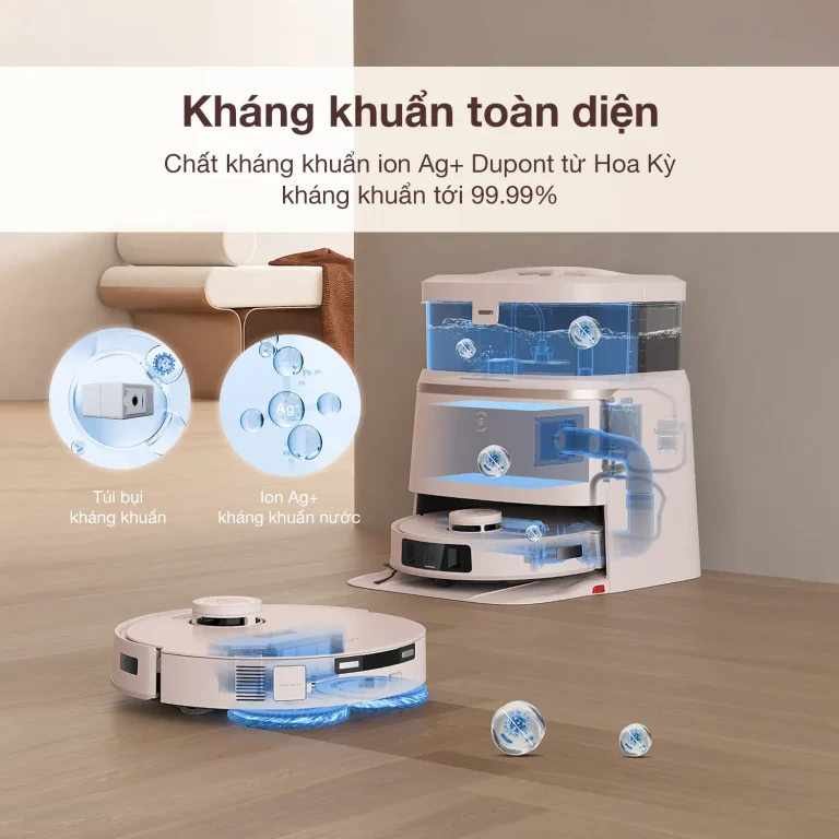 ROBOT HÚT BỤI LAU NHÀ ECOVACS DEEBOT T30 PRO OMNI 68 ROBOT HÚT BỤI LAU NHÀ ECOVACS DEEBOT T30 PRO OMNI