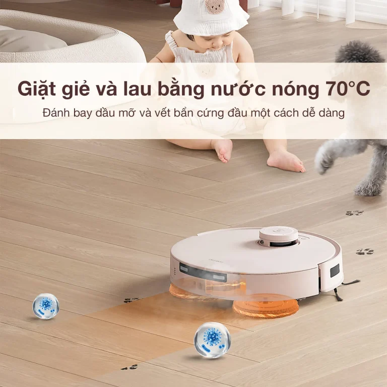 ROBOT HÚT BỤI LAU NHÀ ECOVACS DEEBOT T30 PRO OMNI 58 ROBOT HÚT BỤI LAU NHÀ ECOVACS DEEBOT T30 PRO OMNI