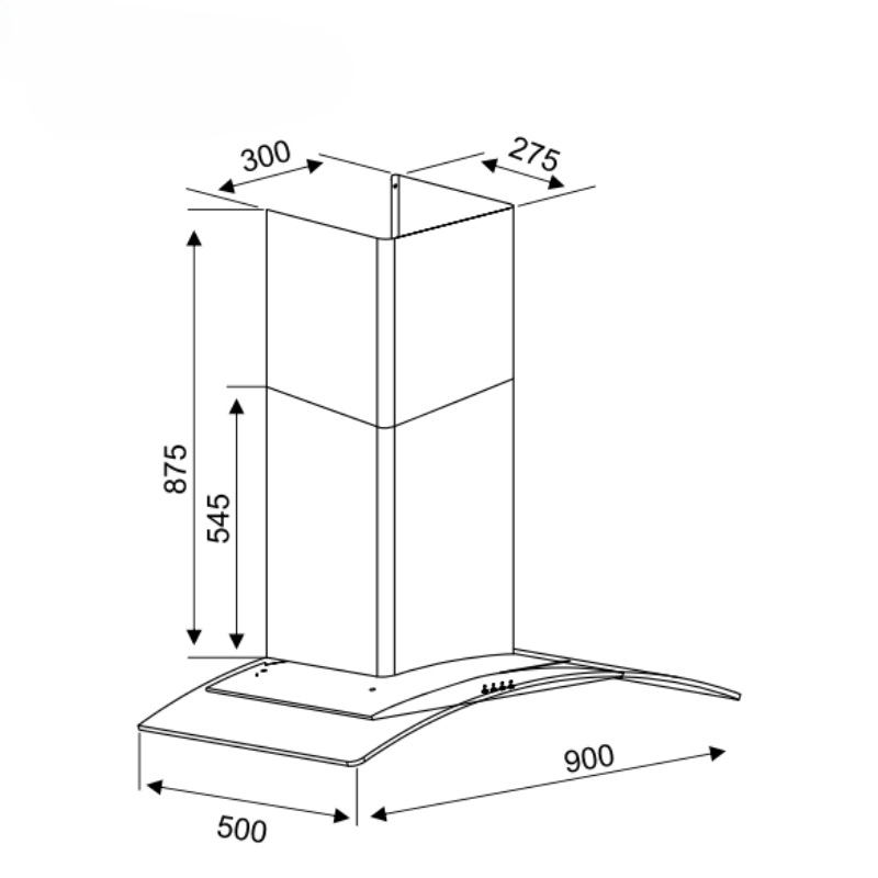MÁY HÚT MÙI KOCHER K-8870 90CM 27 MÁY HÚT MÙI KOCHER K-8870 90CM