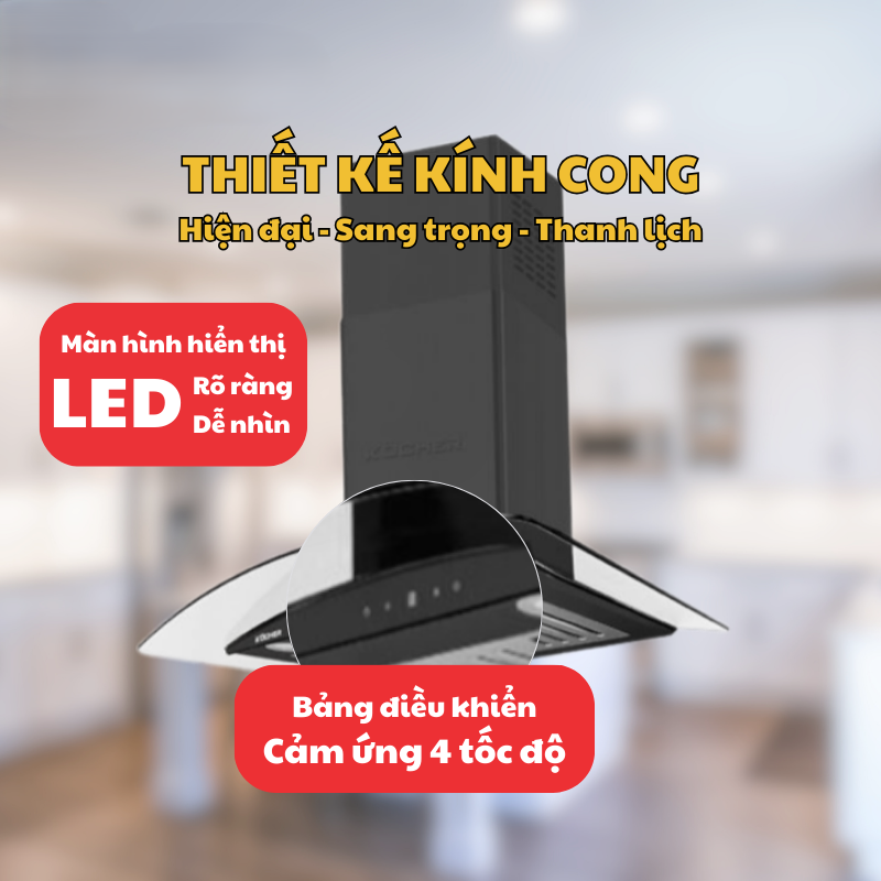 MÁY HÚT MÙI KOCHER K-226V 90CM 18 MÁY HÚT MÙI KOCHER K-226V 90CM