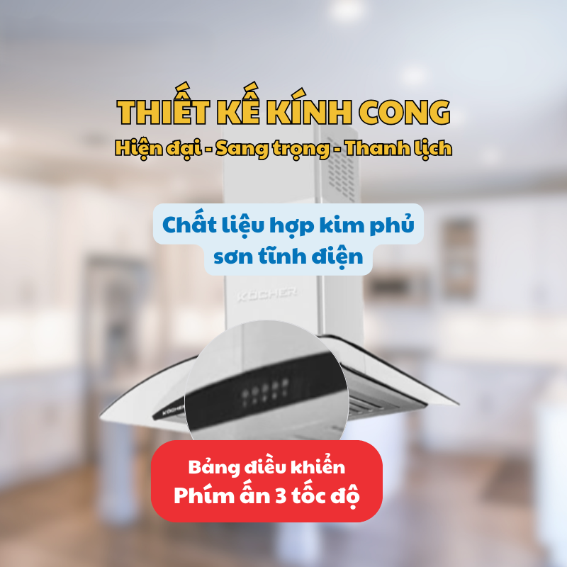 MÁY HÚT MÙI KOCHER K-8070I 70CM 18 MÁY HÚT MÙI KOCHER K-8070I 70CM
