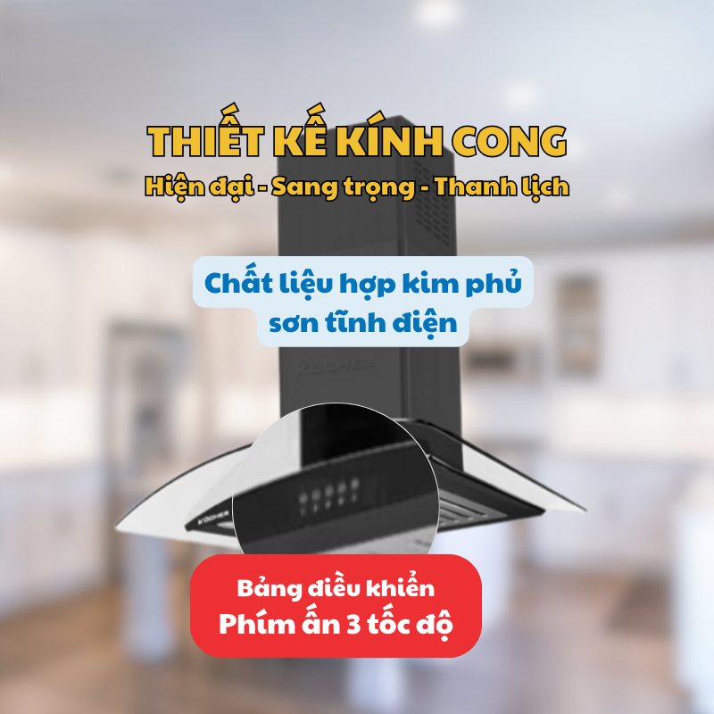 MÁY HÚT MÙI KOCHER K-8070V 70CM 18 MÁY HÚT MÙI KOCHER K-8070V 70CM