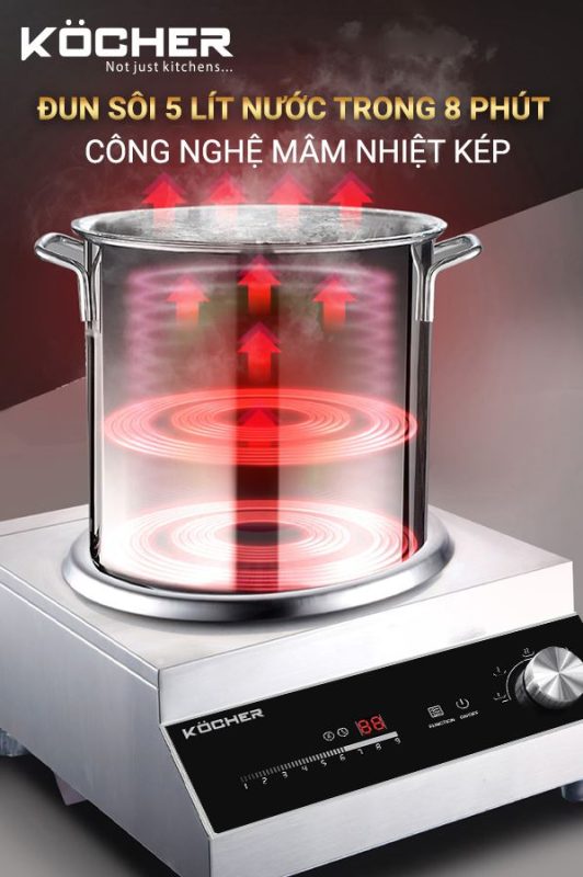 BẾP TỪ CÔNG NGHIỆP KOCHER CI-3500C 21 BẾP TỪ CÔNG NGHIỆP KOCHER CI-3500C