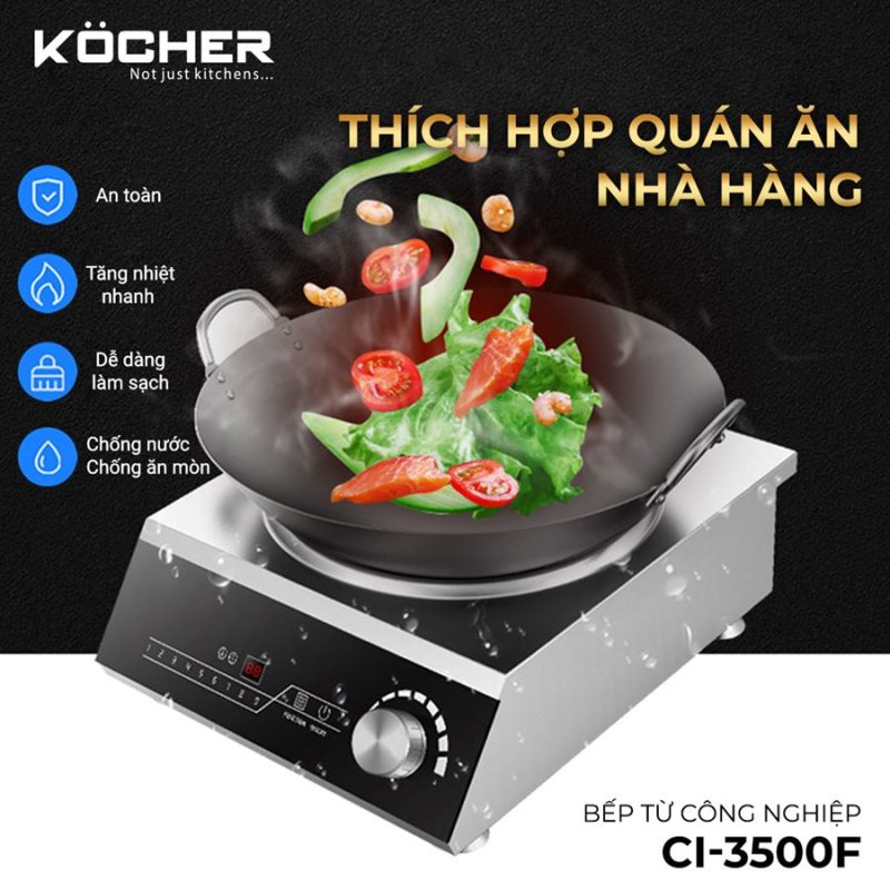 BẾP TỪ CÔNG NGHIỆP KOCHER CI-3500C 24 BẾP TỪ CÔNG NGHIỆP KOCHER CI-3500C