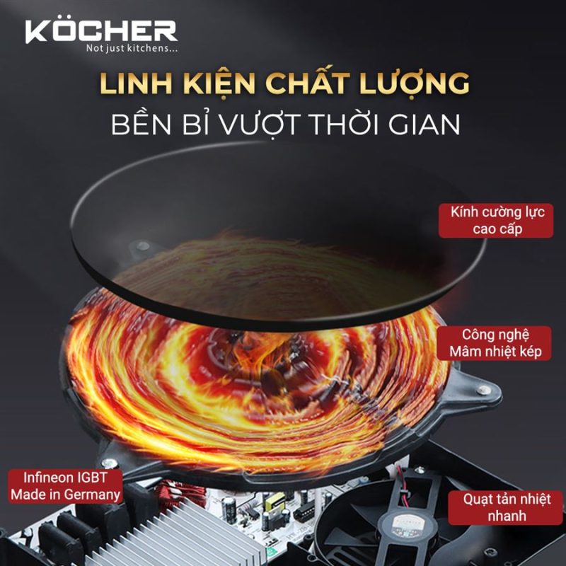 BẾP TỪ CÔNG NGHIỆP KOCHER CI-3500C 20 BẾP TỪ CÔNG NGHIỆP KOCHER CI-3500C