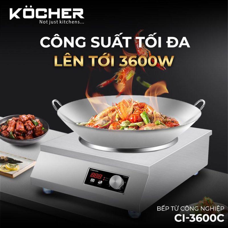 BẾP TỪ CÔNG NGHIỆP KOCHER CI-3600C 18 BẾP TỪ CÔNG NGHIỆP KOCHER CI-3600C