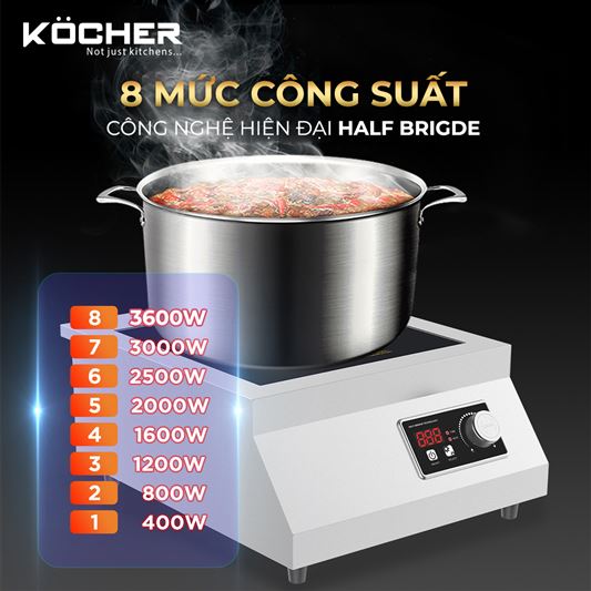 BẾP TỪ CÔNG NGHIỆP KOCHER CI-3600F 19 BẾP TỪ CÔNG NGHIỆP KOCHER CI-3600F