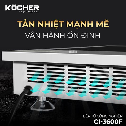 BẾP TỪ CÔNG NGHIỆP KOCHER CI-3600F 16 BẾP TỪ CÔNG NGHIỆP KOCHER CI-3600F