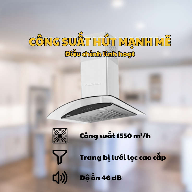 MÁY HÚT MÙI KOCHER K-226I 70CM 19 MÁY HÚT MÙI KOCHER K-226I 70CM