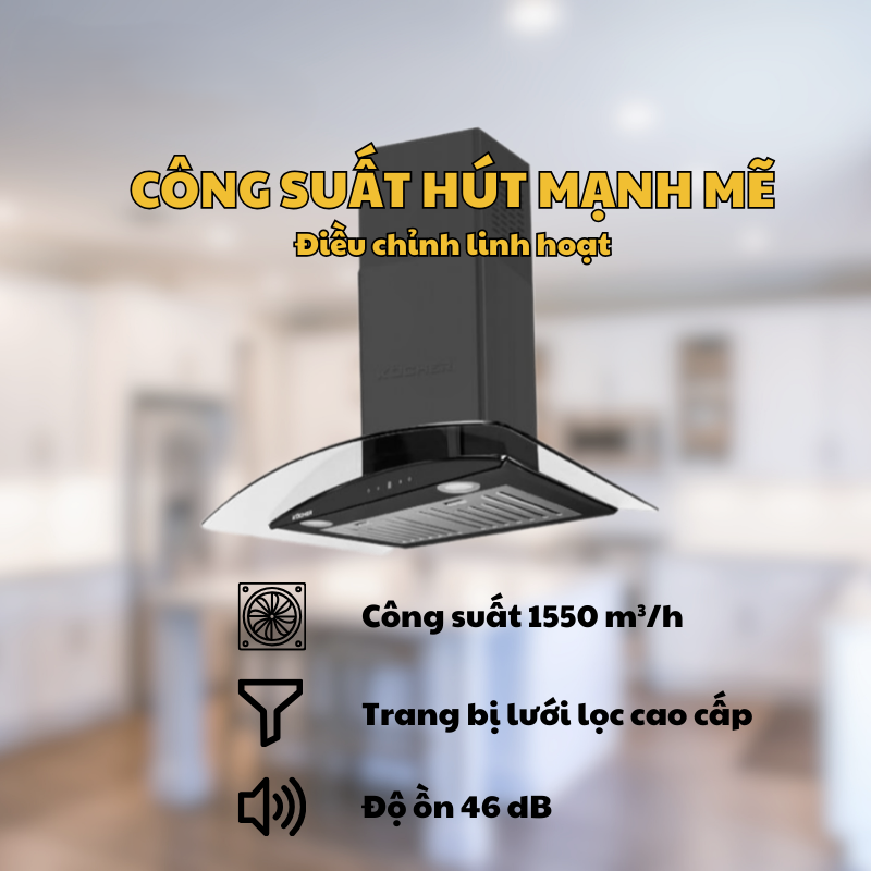 MÁY HÚT MÙI KOCHER K-226V 90CM 19 MÁY HÚT MÙI KOCHER K-226V 90CM