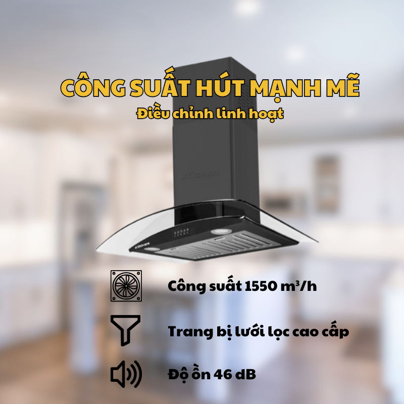 MÁY HÚT MÙI KOCHER K-8872V 70CM 19 MÁY HÚT MÙI KOCHER K-8872V 70CM