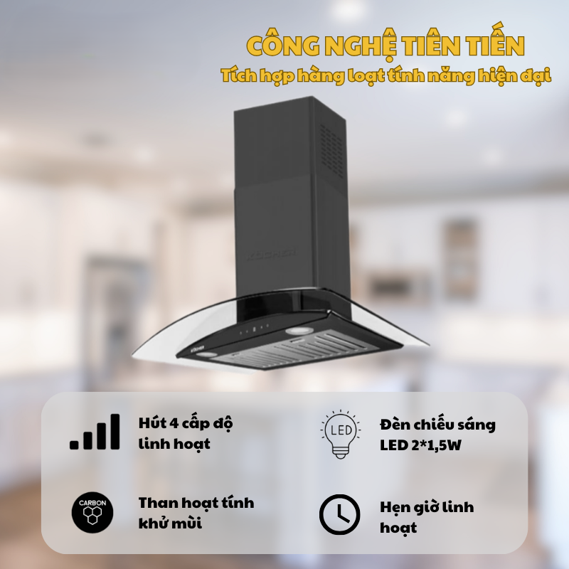 MÁY HÚT MÙI KOCHER K-226V 90CM 20 MÁY HÚT MÙI KOCHER K-226V 90CM