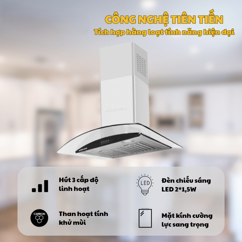 MÁY HÚT MÙI KOCHER K-8070I 70CM 20 MÁY HÚT MÙI KOCHER K-8070I 70CM