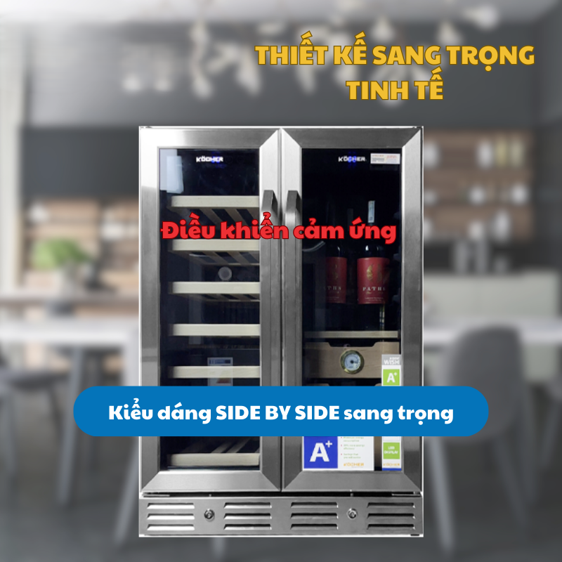 TỦ RƯỢU VANG KOCHER KCWEU-3338 18 TỦ RƯỢU VANG KOCHER KCWEU-3338