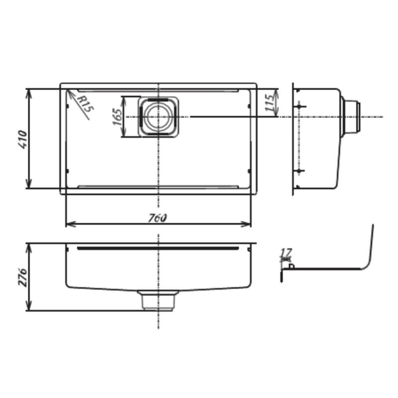Chậu rửa bát SHIGERU LE JSM-K 3F FS 9 Chậu rửa bát SHIGERU LE JSM-K 3F FS