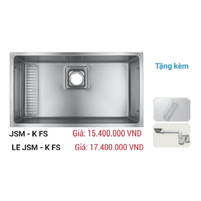 Chậu rửa bát SHIGURE LE JSM-K FS 15 Chậu rửa bát SHIGURE LE JSM-K FS