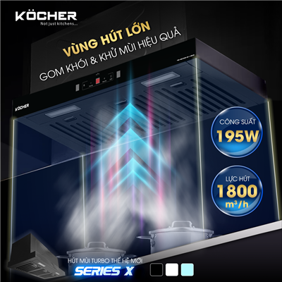 MÁY HÚT MÙI KOCHER TURBO X-350D 29 MÁY HÚT MÙI KOCHER TURBO X-350D