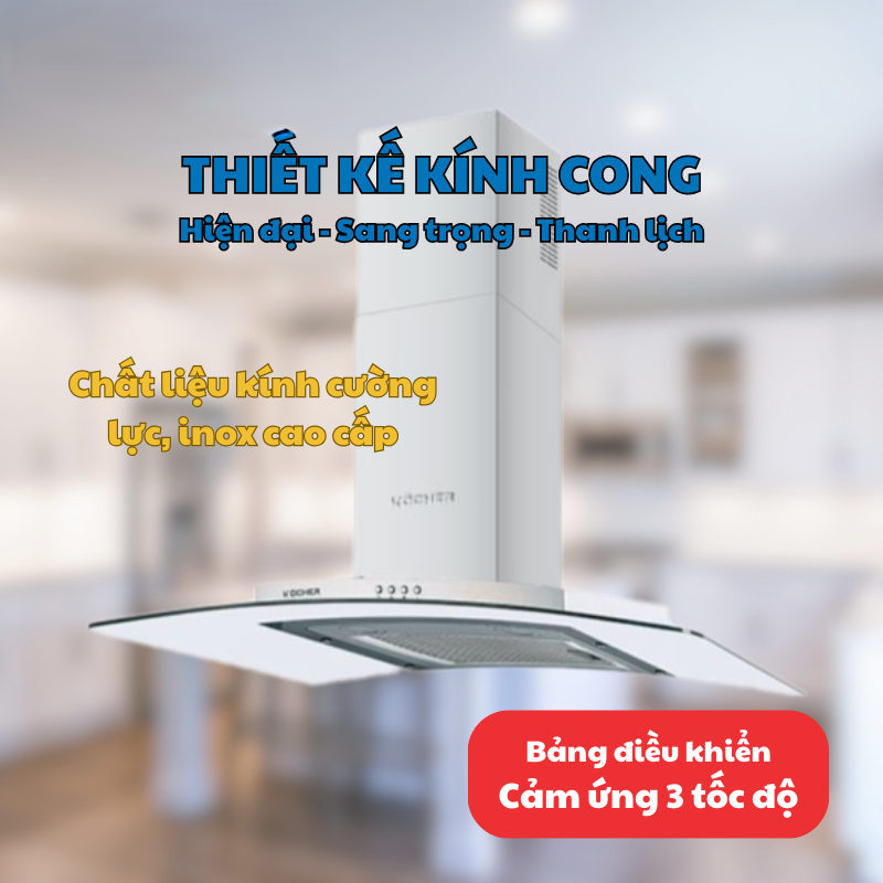 MÁY HÚT MÙI KOCHER K-228T 90CM 20 MÁY HÚT MÙI KOCHER K-228T 90CM