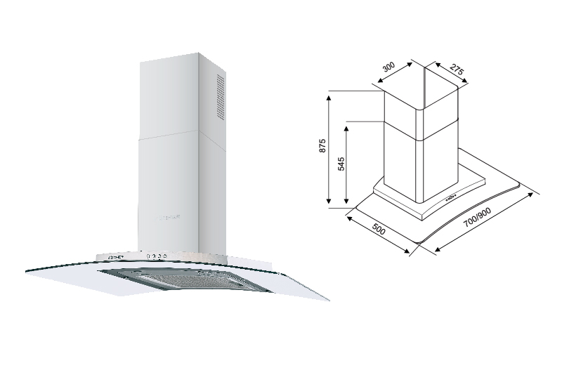 MÁY HÚT MÙI KOCHER K-228T 90CM 19 MÁY HÚT MÙI KOCHER K-228T 90CM