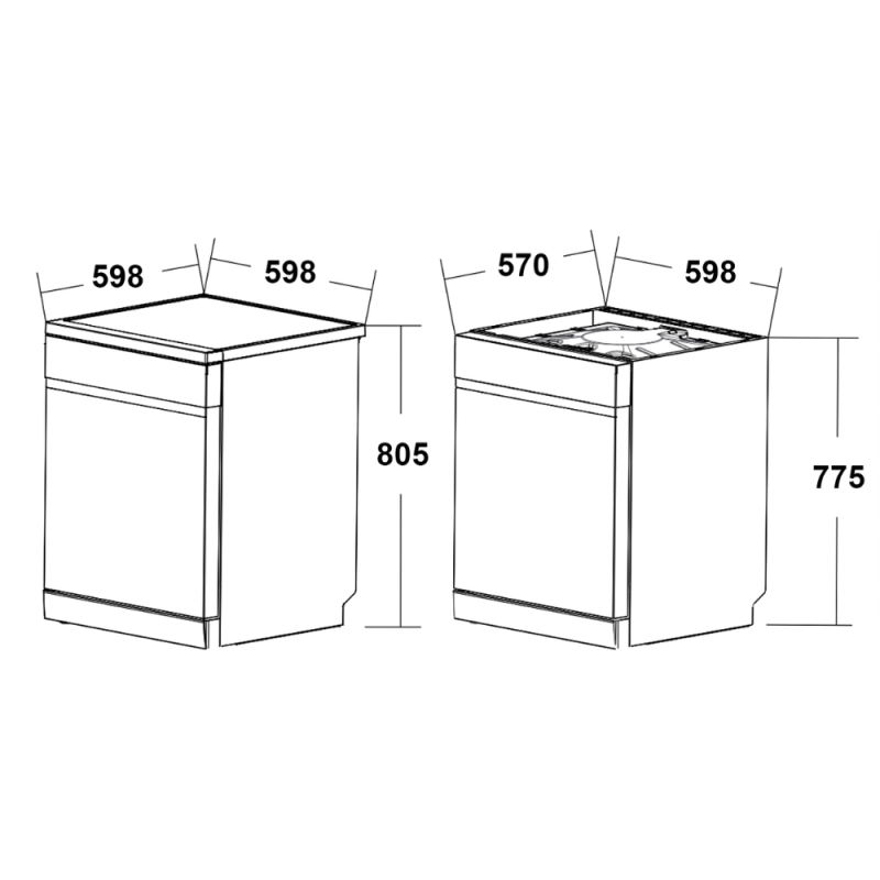 Máy rửa bát KOCHER X15B 19 Máy rửa bát KOCHER X15B