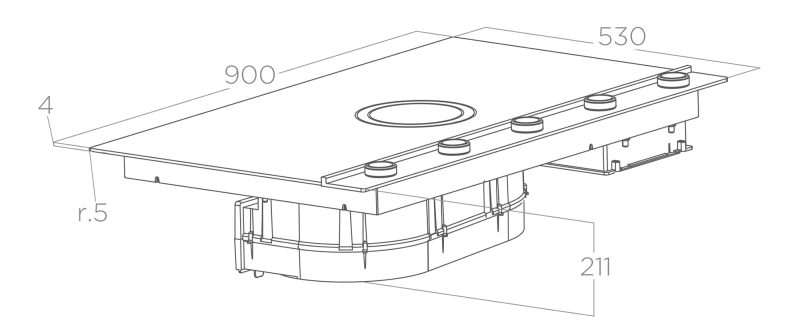 BẾP TỪ KẾT HỢP HÚT MÙI ELICA NIKOLATESLA UNPLUGGED BL/F/90 23 BẾP TỪ KẾT HỢP HÚT MÙI ELICA NIKOLATESLA UNPLUGGED BL/F/90
