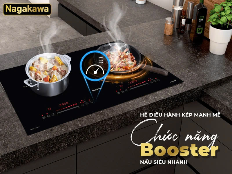 Bếp điện từ đôi Nagakawa NDI9191 11 Bếp điện từ đôi Nagakawa NDI9191