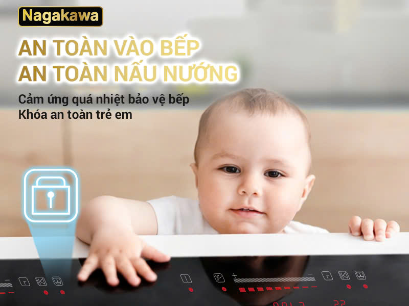 Bếp điện từ đôi Nagakawa NDI9191 13 Bếp điện từ đôi Nagakawa NDI9191