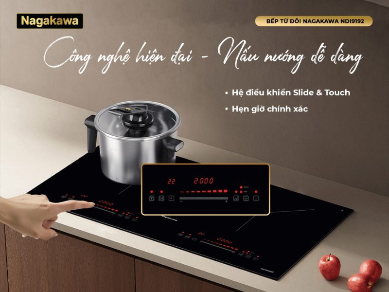 Bếp điện từ đôi Nagakawa NDI9192 20 Bếp điện từ đôi Nagakawa NDI9192