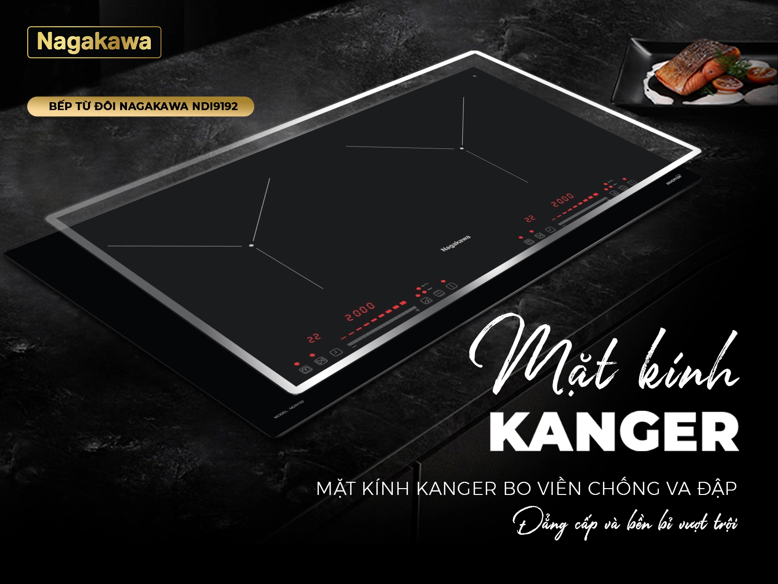 Bếp điện từ đôi Nagakawa NDI9192 21 Bếp điện từ đôi Nagakawa NDI9192
