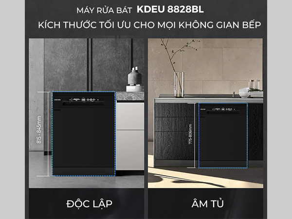MÁY RỬA BÁT KOCHER KDEU-8828BL 34 MÁY RỬA BÁT KOCHER KDEU-8828BL