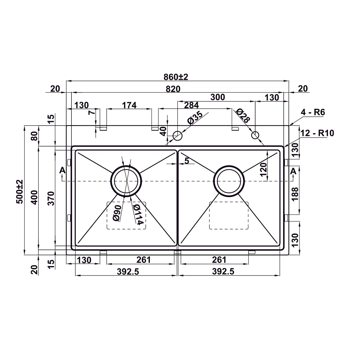 Chậu Hafele WS R10 HS25-SSN2S-8650_SILVER 567.94.024 9 Chậu Hafele WS R10 HS25-SSN2S-8650_SILVER 567.94.024