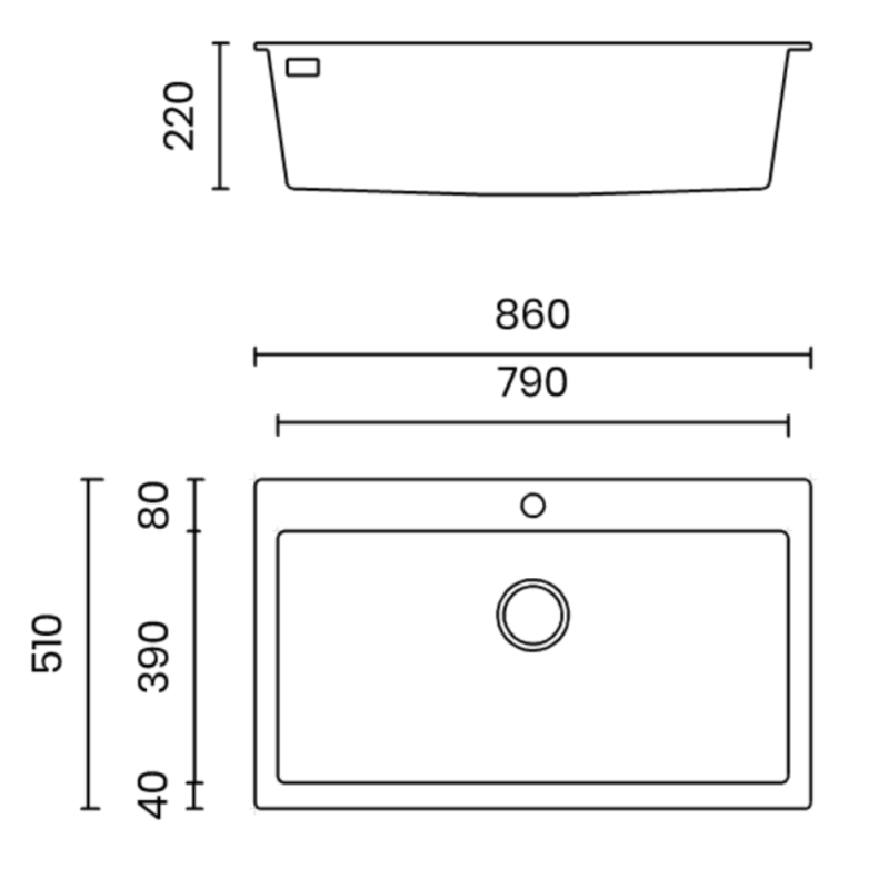Chậu rửa bát NoBiNox MITO NT861B VI86B 11 Chậu rửa bát NoBiNox MITO NT861B VI86B