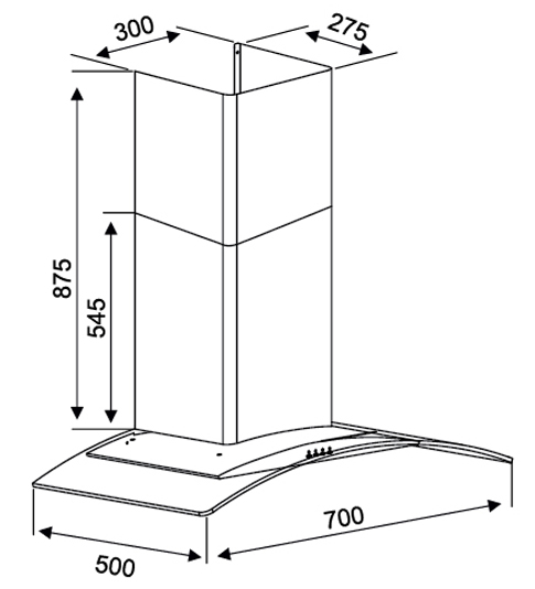 MÁY HÚT MÙI KOCHER K-8870 70CM 19 MÁY HÚT MÙI KOCHER K-8870 70CM