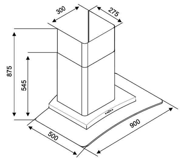 MÁY HÚT MÙI KOCHER K-8990 90CM 25 MÁY HÚT MÙI KOCHER K-8990 90CM