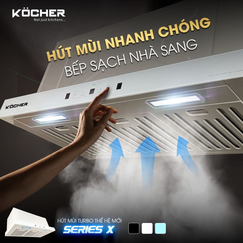 MÁY HÚT MÙI KOCHER TURBO X-350T 16 MÁY HÚT MÙI KOCHER TURBO X-350T
