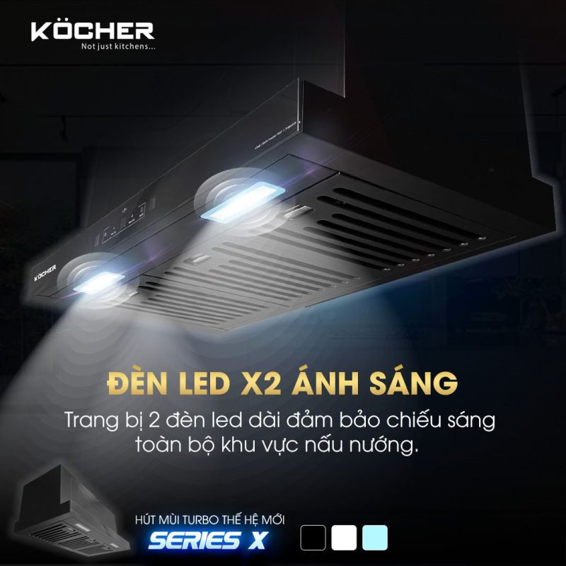MÁY HÚT MÙI KOCHER TURBO X-350T 17 MÁY HÚT MÙI KOCHER TURBO X-350T
