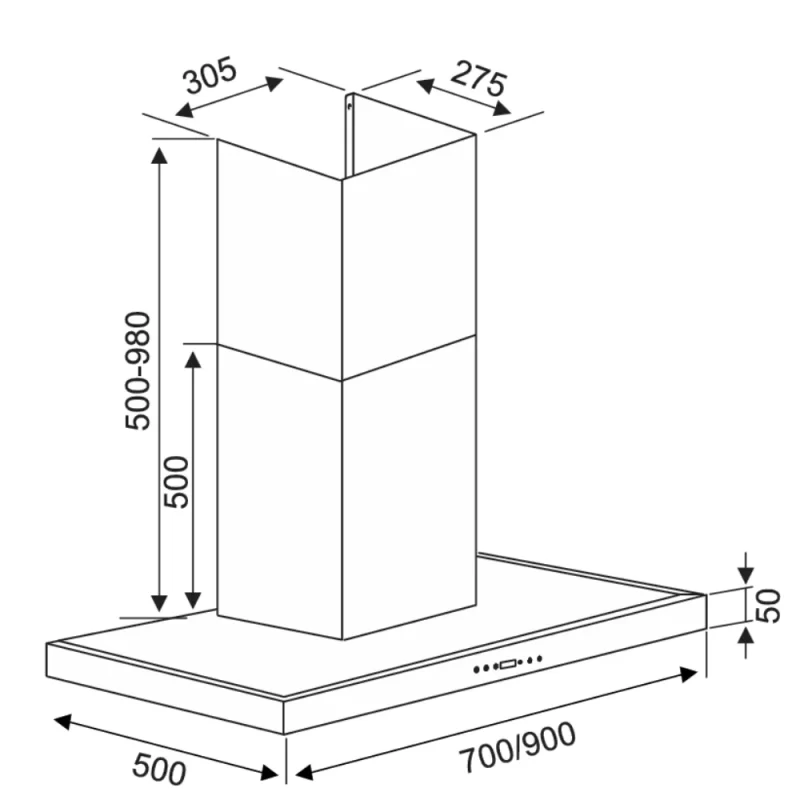 MÁY HÚT MÙI KOCHER K-225C PRO 90CM 9 MÁY HÚT MÙI KOCHER K-225C PRO 90CM