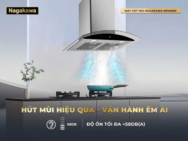 Máy hút mùi Nagakawa NRH9593 19 Máy hút mùi Nagakawa NRH9593