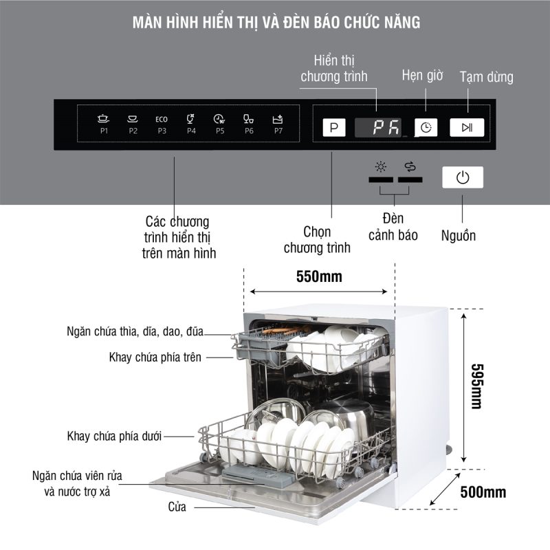 MÁY RỬA BÁT KOCHER KDEU-8838 19 MÁY RỬA BÁT KOCHER KDEU-8838