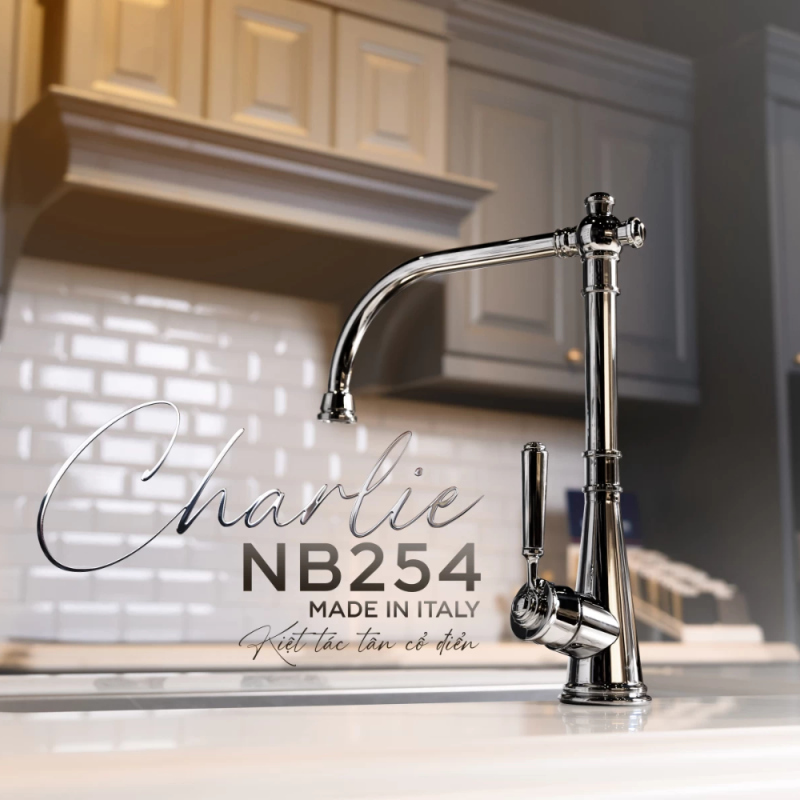 Vòi rửa bát NOBILI CHARLIE NB254 CH75513CR 21 Vòi rửa bát NOBILI CHARLIE NB254 CH75513CR