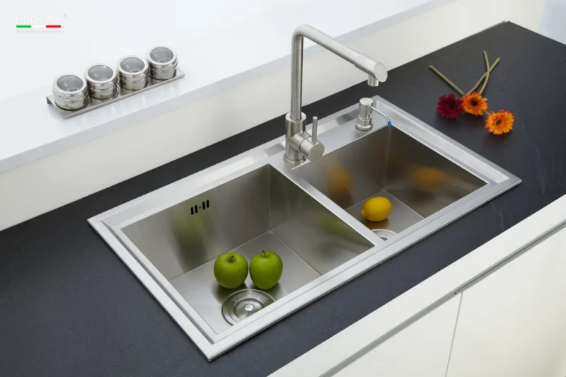 CHẬU RỬA BÁT NOBINOX LIKEN NL786 2 CHẬU RỬA BÁT NOBINOX LIKEN NL786