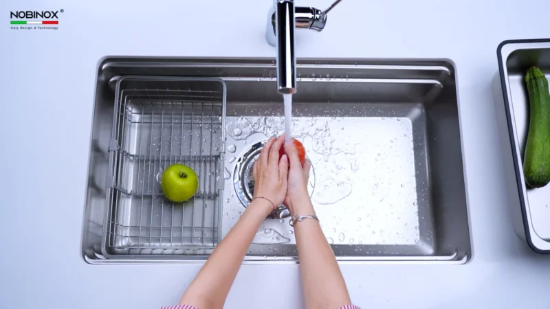 CHẬU RỬA BÁT NOBINOX LIRA NJ562D 4 CHẬU RỬA BÁT NOBINOX LIRA NJ562D