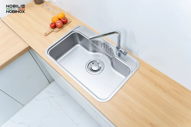 CHẬU RỬA BÁT NOBINOX ROSA NN975D 1 CHẬU RỬA BÁT NOBINOX ROSA NN975D