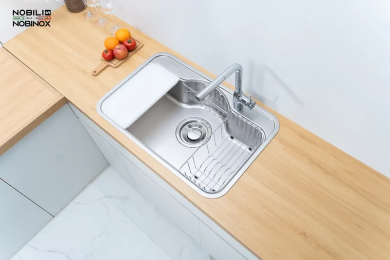 CHẬU RỬA BÁT NOBINOX ROSA NN975D 2 CHẬU RỬA BÁT NOBINOX ROSA NN975D