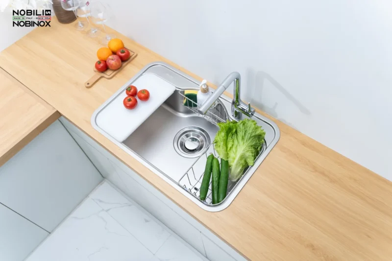 CHẬU RỬA BÁT NOBINOX ROSA NN975D 5 CHẬU RỬA BÁT NOBINOX ROSA NN975D