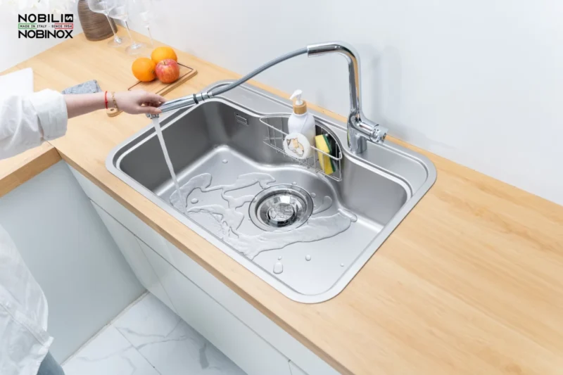 CHẬU RỬA BÁT NOBINOX ROSA NN975D 13 CHẬU RỬA BÁT NOBINOX ROSA NN975D
