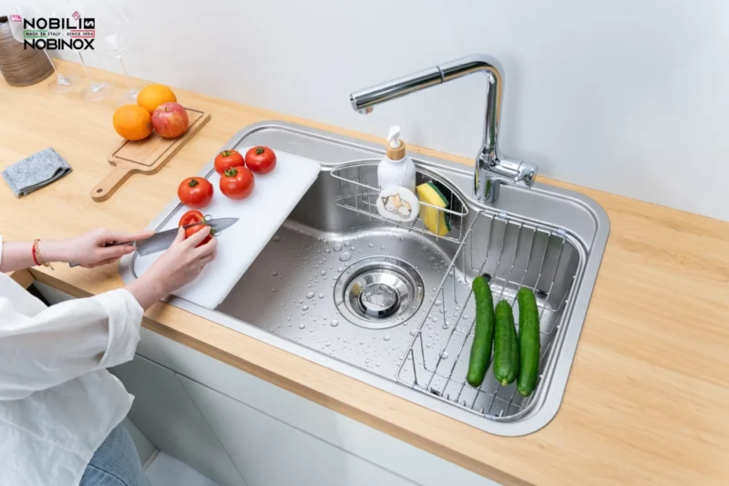 CHẬU RỬA BÁT NOBINOX ROSA NN975D 15 CHẬU RỬA BÁT NOBINOX ROSA NN975D