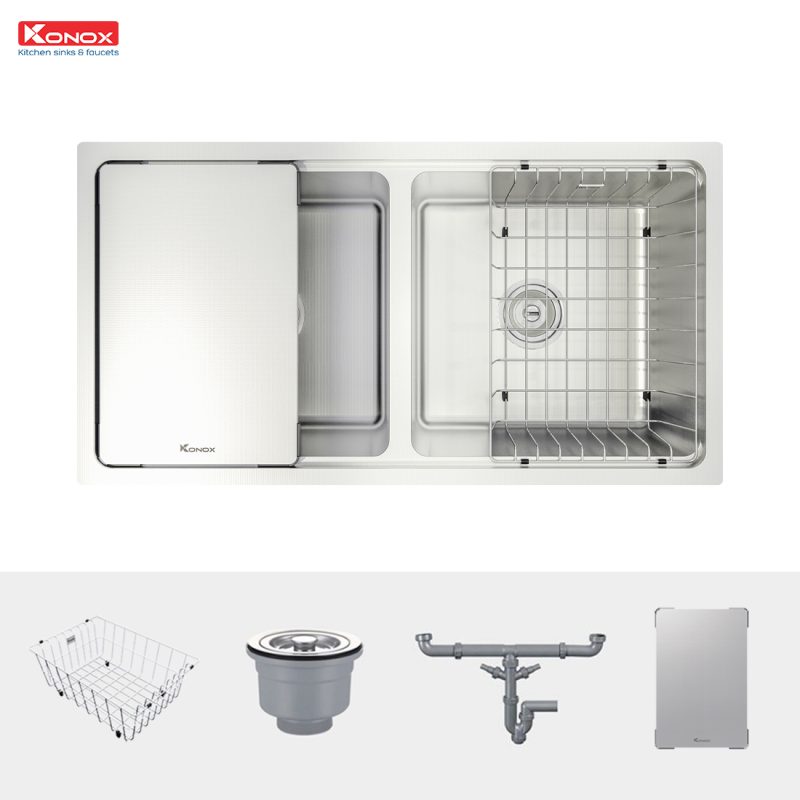 CHẬU RỬA BÁT KONOX KN8646DU DEKOR 2 CHẬU RỬA BÁT KONOX KN8646DU DEKOR