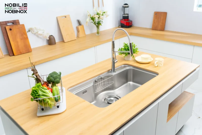 CHẬU RỬA BÁT NOBINOX ROSA NN995D 1 CHẬU RỬA BÁT NOBINOX ROSA NN995D