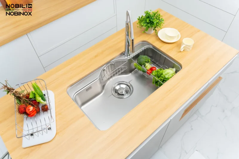 CHẬU RỬA BÁT NOBINOX ROSA NN995D 9 CHẬU RỬA BÁT NOBINOX ROSA NN995D